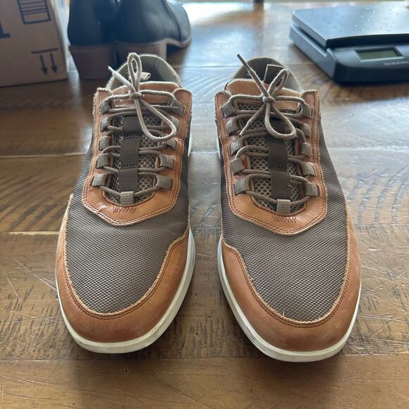 Wolf and Shepherd Men's Crossover Victory Trainer Italian Leather Mesh Shoes - Picture 8 of 15